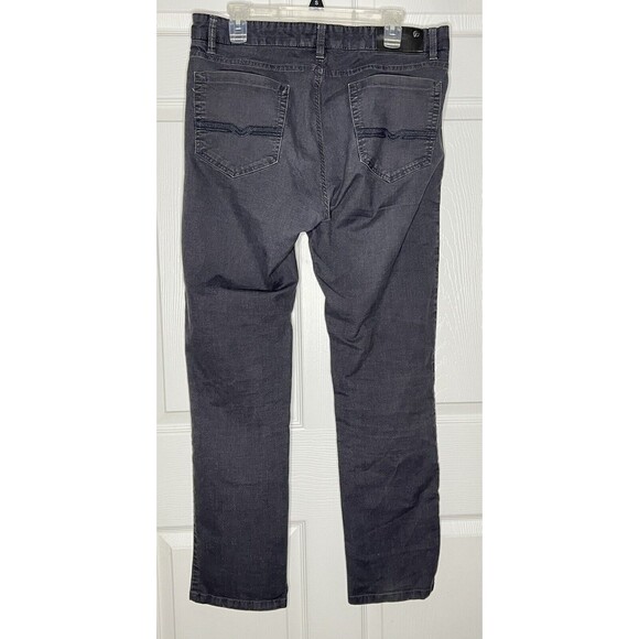 Private Member Men's Size 34 X 32 Black Denim Straight Leg Jeans - Picture 2 of 9